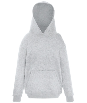 UNIQUE HOODIE BAMBINO ( FRUIT OF THE LOOM ) grigio melange